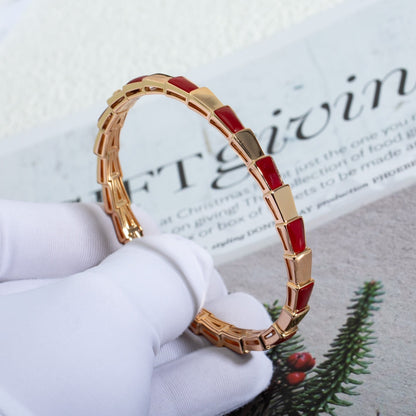 DIANA SERPENTI BRACELET PINK GOLD RUBELLITE