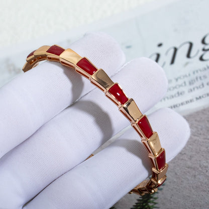 DIANA SERPENTI BRACELET PINK GOLD RUBELLITE