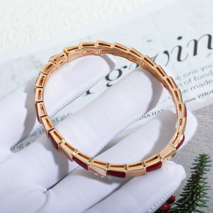 DIANA SERPENTI BRACELET PINK GOLD RUBELLITE