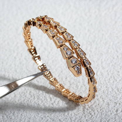 DIANA SERPENTI BRACELET 6.8MM PINK GOLD DIAMOND