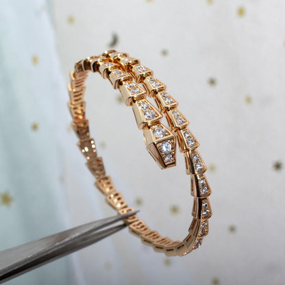 DIANA SERPENTI BRACELET 6.8MM PINK GOLD DIAMOND