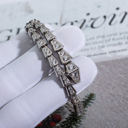 DIANA SERPENTI BRACELET 6MM SILVER DIAMOND