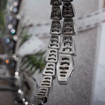 DIANA SERPENTI BRACELET 6MM SILVER DIAMOND