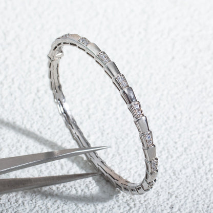 DIANA SERPENTI BRACELET SILVER DIAMOND