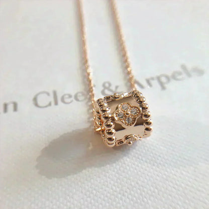 DIANA PERLEE PEDANT NECKLACE GOLD / ROSE GOLD