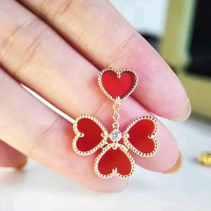 DIANA SWEET CLOVER CARNELIAN EARRINGS