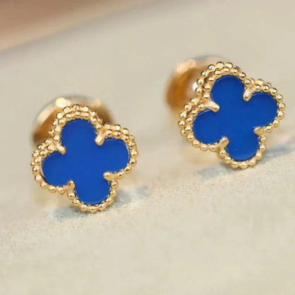 Boucles d'oreilles Diana Clover Mini 9,5 mm Turquoise