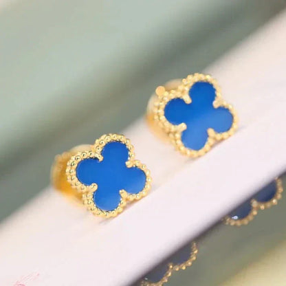 Boucles d'oreilles Diana Clover Mini 9,5 mm Turquoise