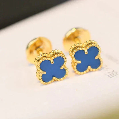 Boucles d'oreilles Diana Clover Mini 9,5 mm Turquoise