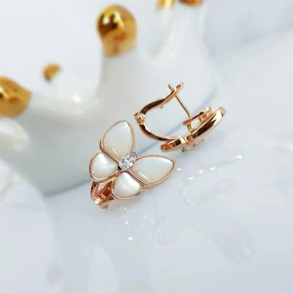 DIANA BUTTERFLY MOP DIAMOND EARRINGS
