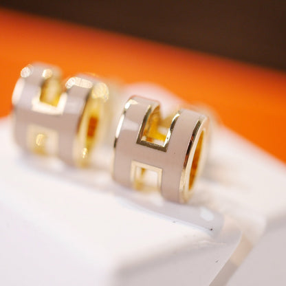 BOUCLES D'OREILLES DIANA MINI POP H OR GRIS