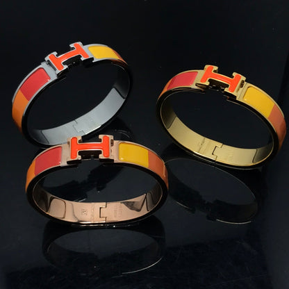 DIANA H BRACELET ORANGE RAINBOW CERAMIC