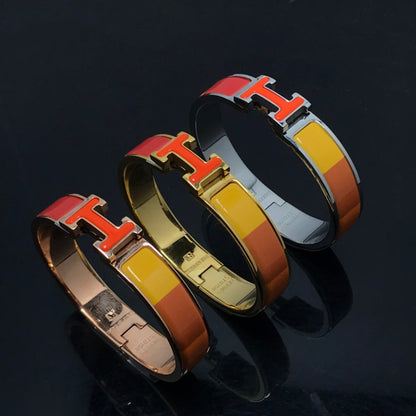 DIANA H BRACELET ORANGE RAINBOW CERAMIC