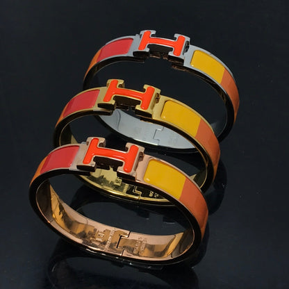 DIANA H BRACELET ORANGE RAINBOW CERAMIC