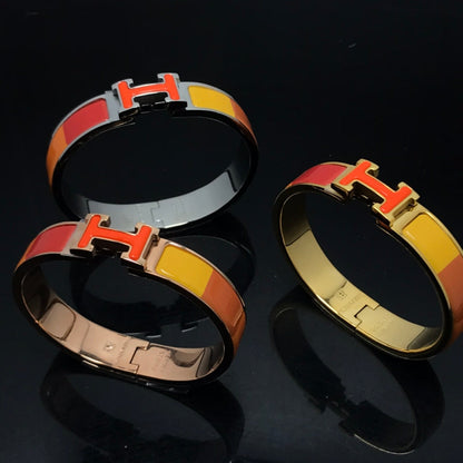 DIANA H BRACELET ORANGE RAINBOW CERAMIC