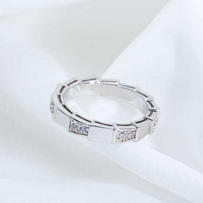 DIANA SERPENTI RING SILVER  3MM
