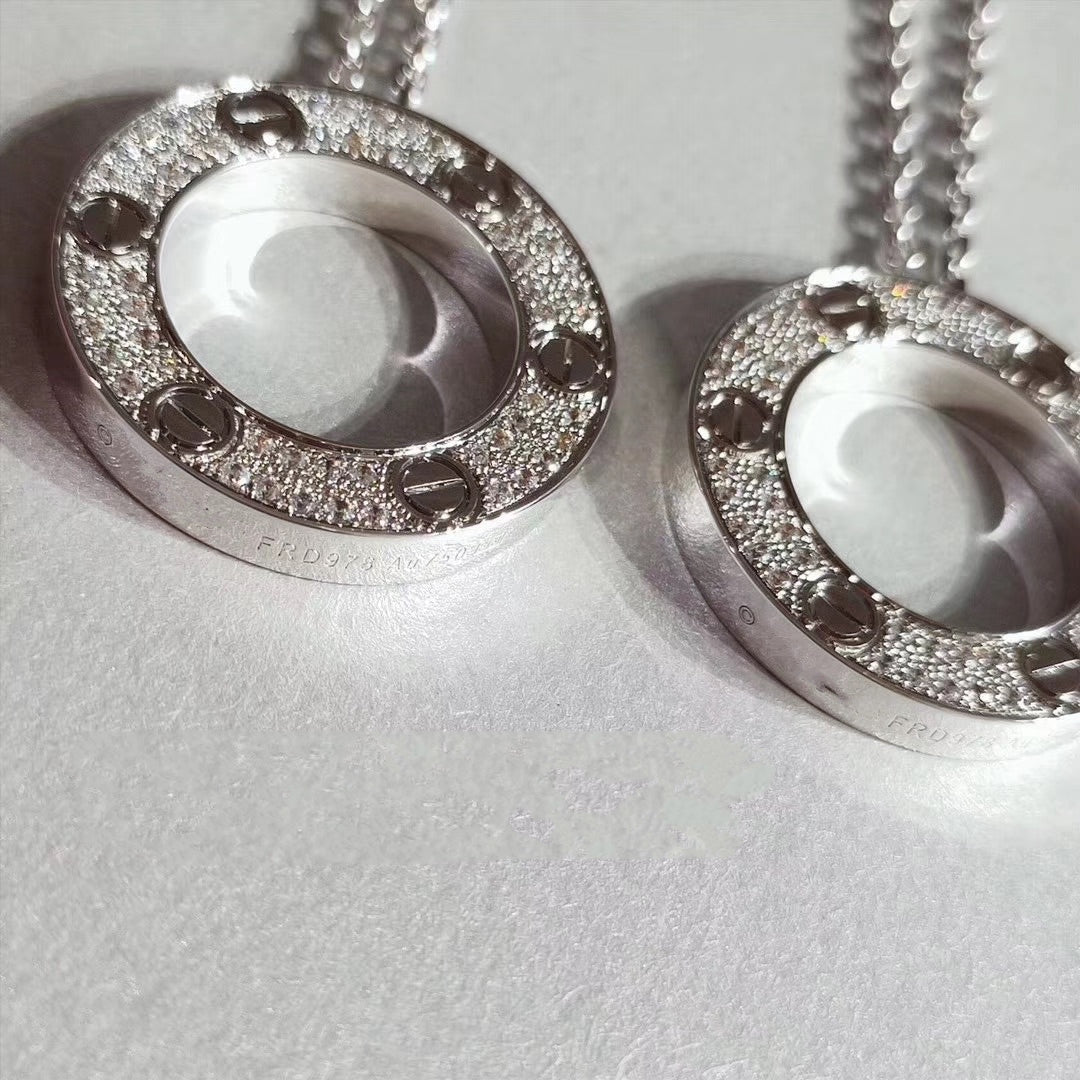 DIANA LOVE NECKLACE ADJUSTABLE SILVER