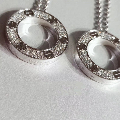 DIANA LOVE NECKLACE ADJUSTABLE SILVER