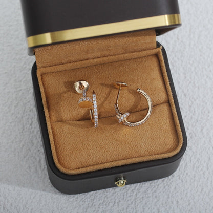 DIANA JUSTE EARRINGS 12.75MM PINK GOLD DIAMOND