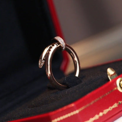 DIANA JUSTE RING 2.65MM PINK GOLD DIAMOND
