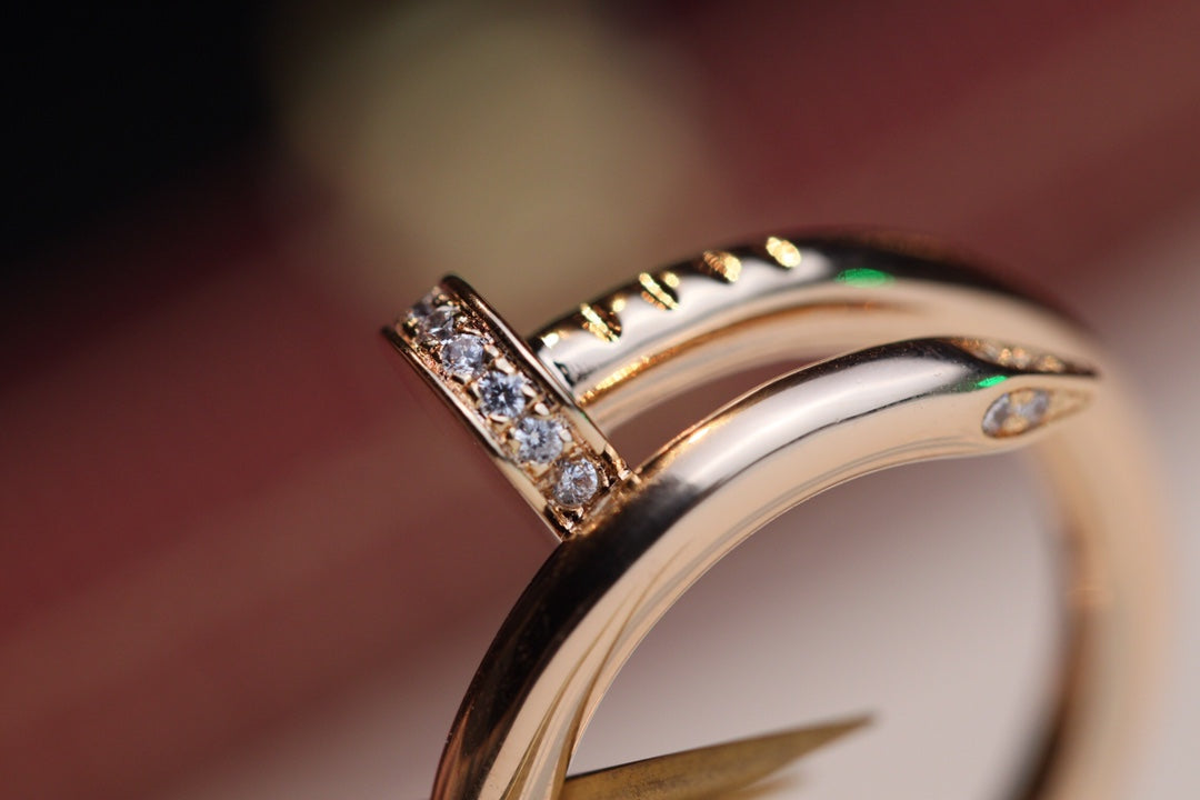 DIANA JUSTE RING 2.65MM PINK GOLD DIAMOND