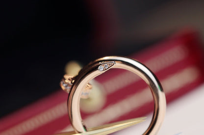DIANA JUSTE RING 2.65MM PINK GOLD DIAMOND