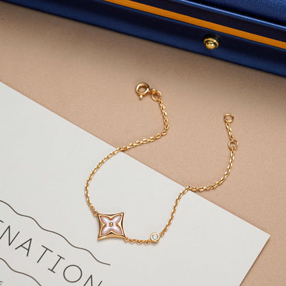 DIANA STAR 1 DIAMOND PINK GOLD BRACELET