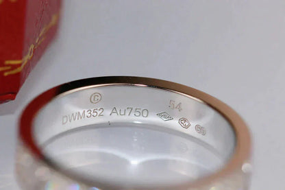 DIANA LOVE RING 4MM DIAMOND PAVED