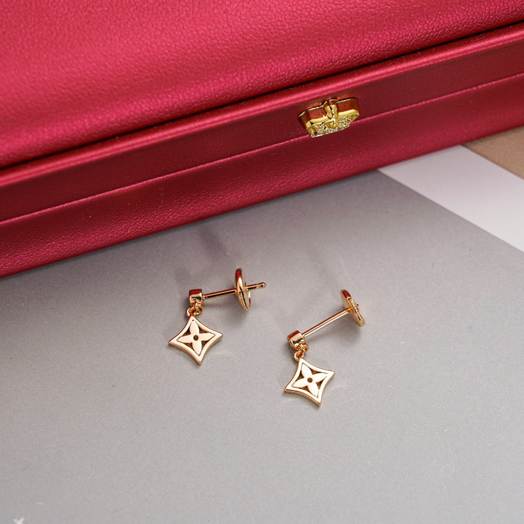 DIANA STAR EARRINGS GOLD