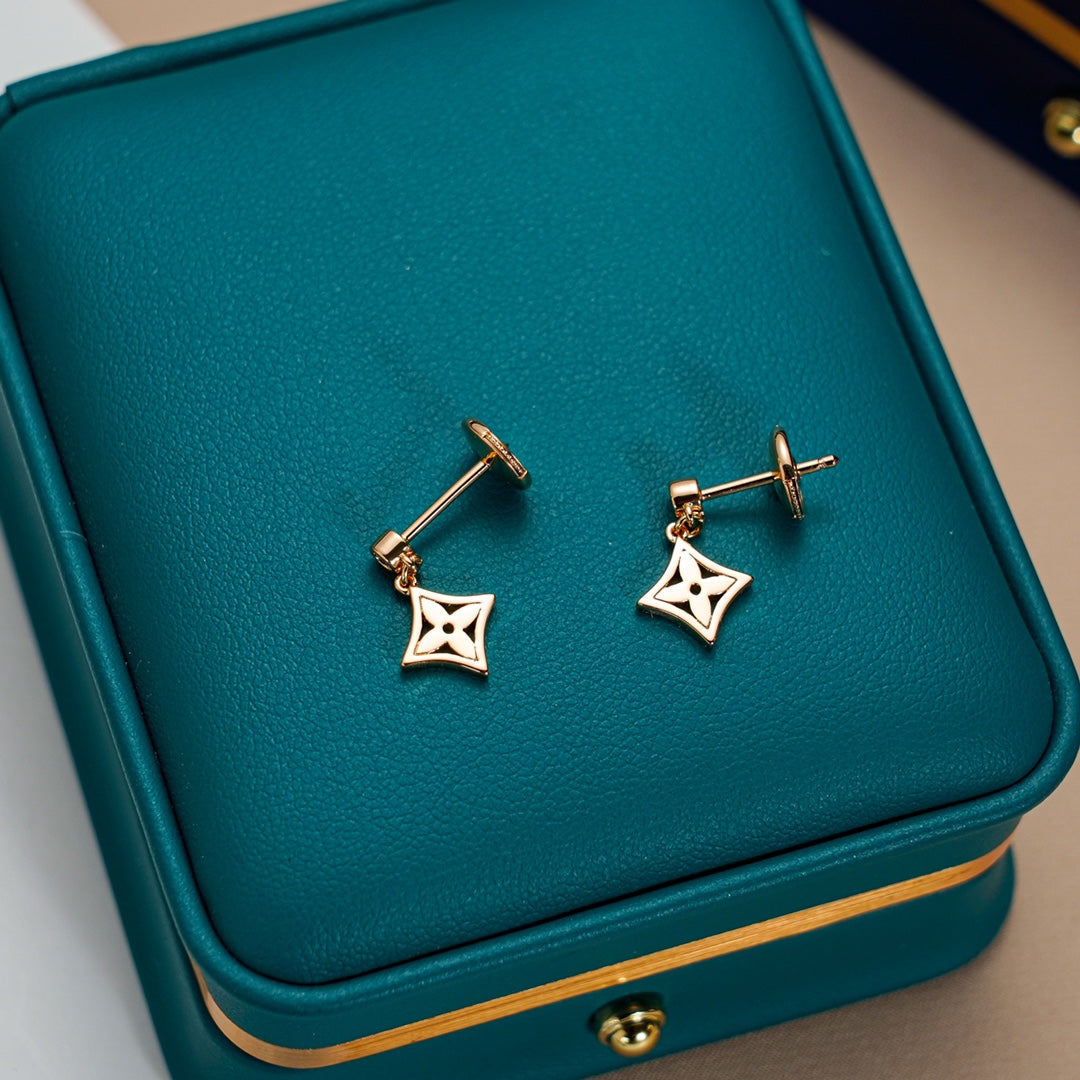 DIANA STAR EARRINGS GOLD