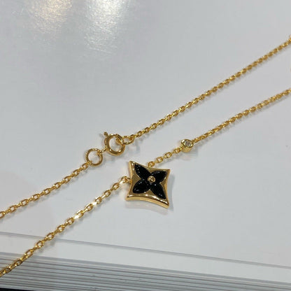 DIANA STAR BLACK MOP NECKLACE