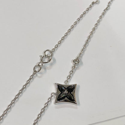 DIANA STAR BLACK MOP NECKLACE