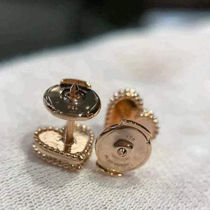DIANA HEART CARNELIAN STUD EARRINGS