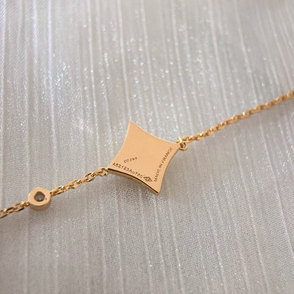 DIANA COLOR STAR PINK GOLD DIAMOND BRACELET