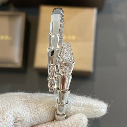 DIANA SERPENTI BRACELET DIAMONDS SILVER