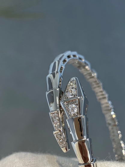 DIANA SERPENTI BRACELET DIAMONDS SILVER