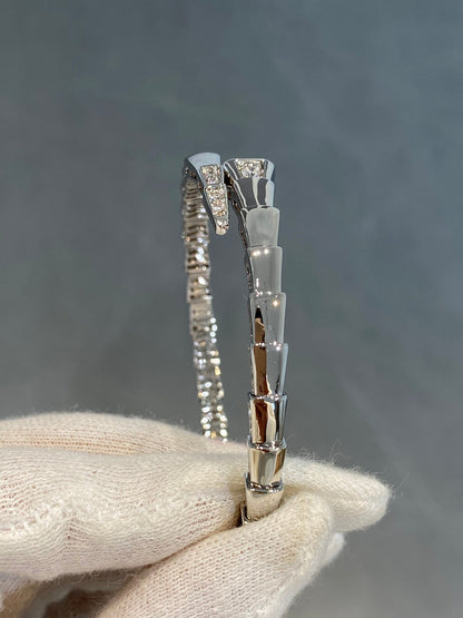 DIANA SERPENTI BRACELET DIAMONDS SILVER