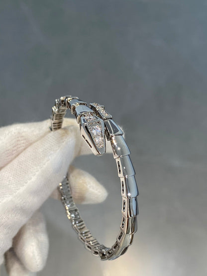 DIANA SERPENTI BRACELET DIAMONDS SILVER