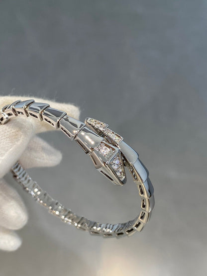 DIANA SERPENTI BRACELET DIAMONDS SILVER