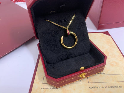 DIANA JUSTE PINK DIAMOND NECKLACE