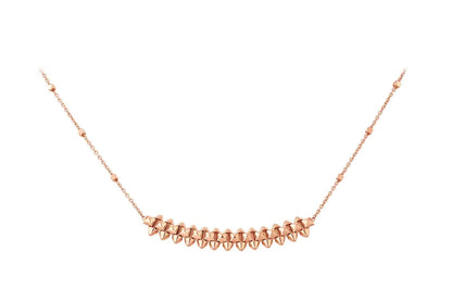 DIANA CLASH PINK GOLD NECKLACE