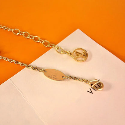 DIANA LOGO STAR MOTIF GOLD BRACELET