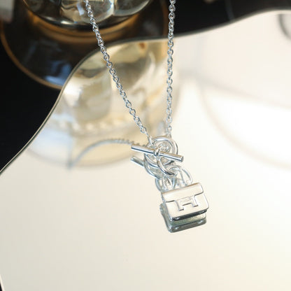 DIANA POP H PEDANT SILVER NECKLACE