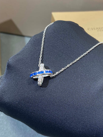 DIANA LIENS DIAMOND SILVER NECKLACE