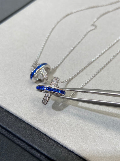 DIANA LIENS DIAMOND SILVER NECKLACE