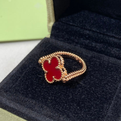 BAGUE EN OR ROSE RIVERSIBLE DIANA CLOVER