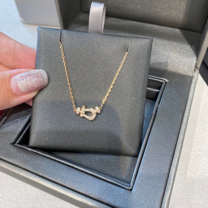 DIANA FORCE 10 DIAMOND PINK GOLD NECKLACE MINI MODEL