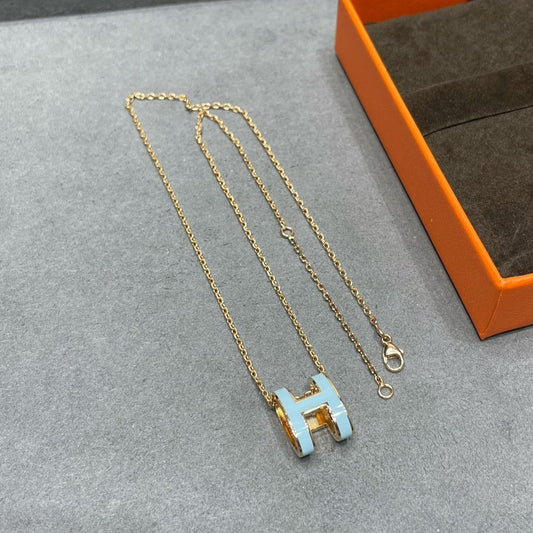 DIANA POP H SKY BLUE NECKLACE