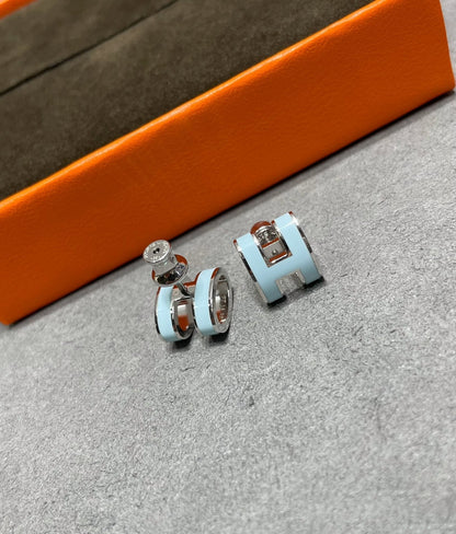 BOUCLES D'OREILLES DIANA POP H BLEU CIEL