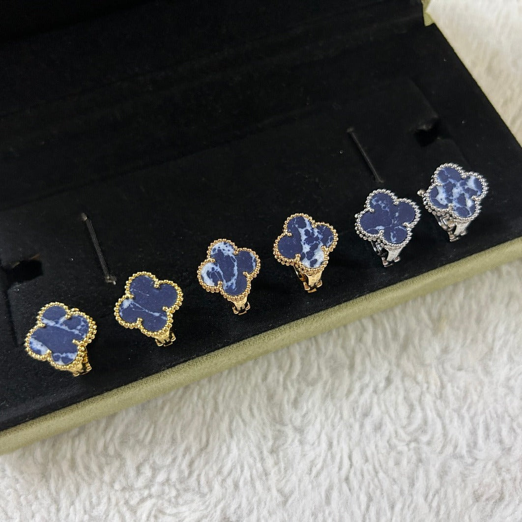 DIANA CLOVER PIETERSITE MEDIUM STUD EARRINGS
